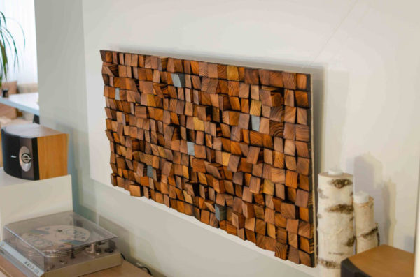 Brown Wood Wall Panel Art Natural Pine Desert Wood UAE