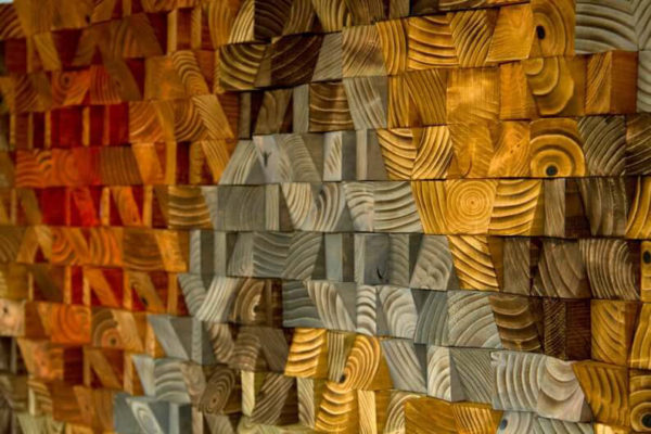 Brownish Wood Wall Art Panel Design 2 Desert Wood UAE
