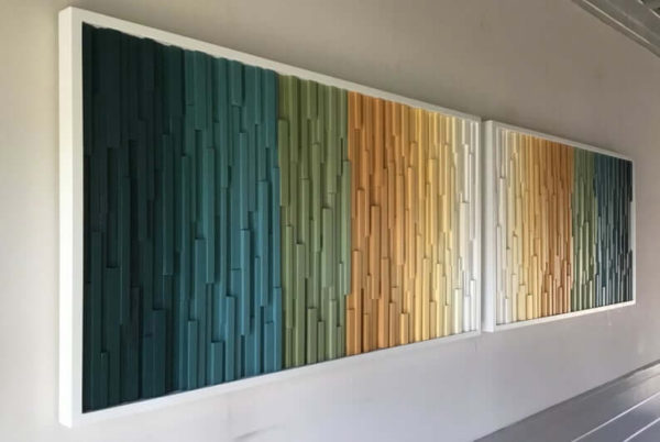 Double Art Wood Wall Panel Design Desert Wood UAE
